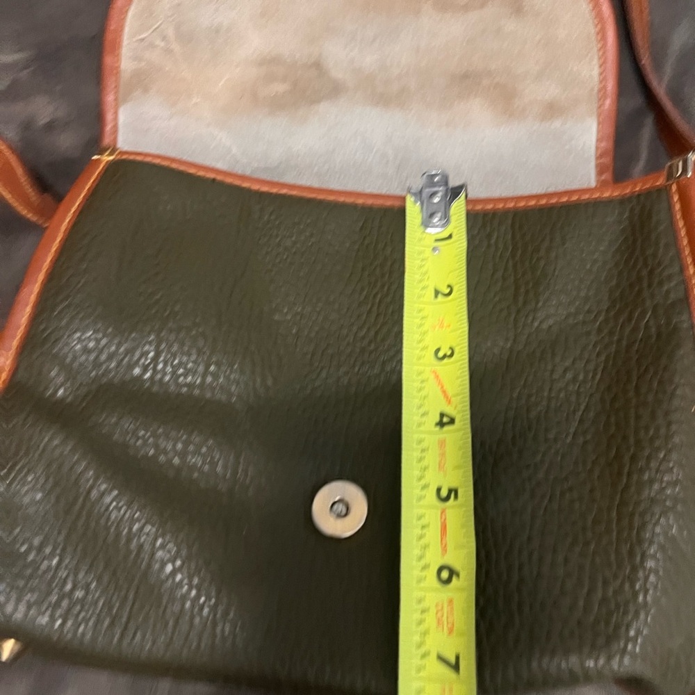 Alba Olive Green and Brown Messenger Bag